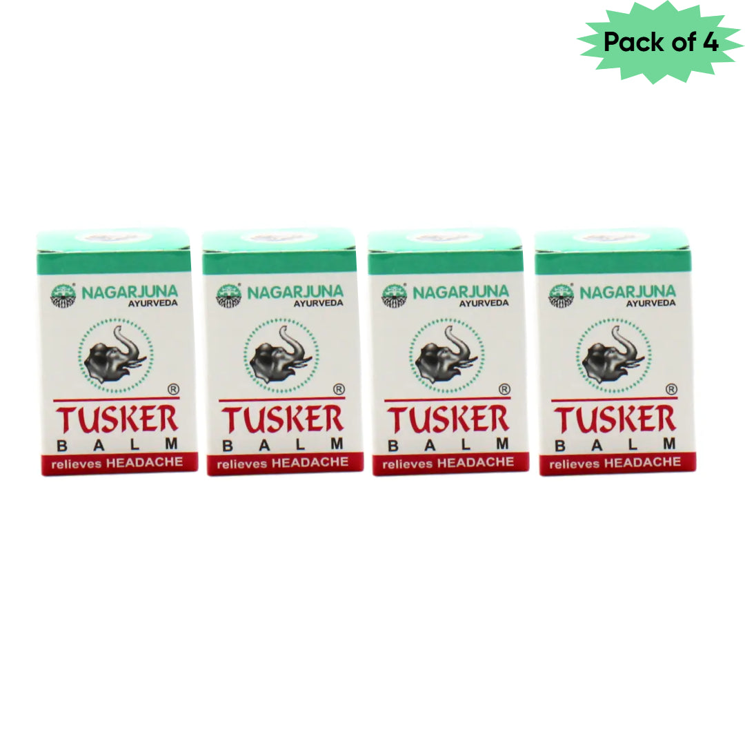 Nagarjuna Ayurveda Tusker Balm 10 Gm(Pack of 4)