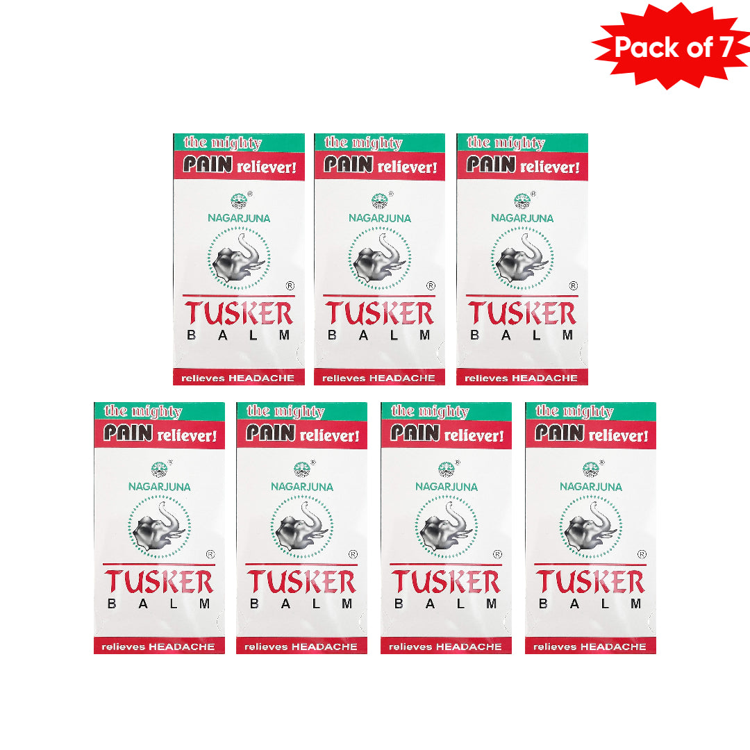 Nagarjuna Ayurveda Tusker Balm 10 Gm(Pack of 7)
