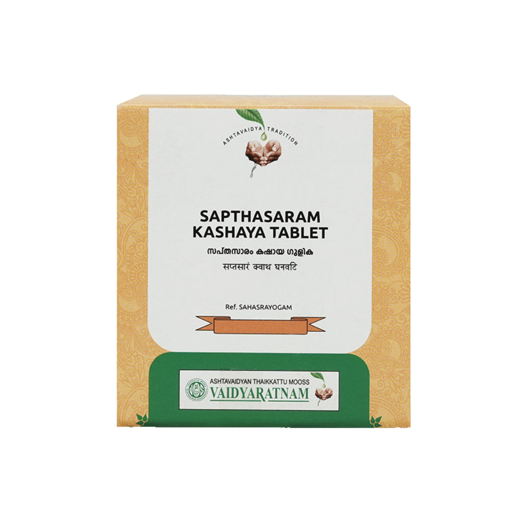 Vaidyaratnam Sapthasaram Kashaya 100 Tablets