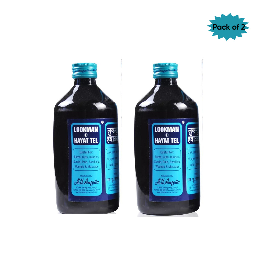 M. U. Amreliya Lookman-E-Hayat Tel 500 Ml(Pack f 2)