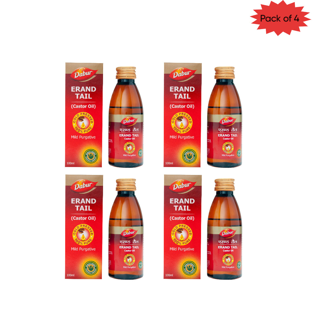 Dabur Erand Tail (Castor Oil) 100 Ml (Pack of 4)