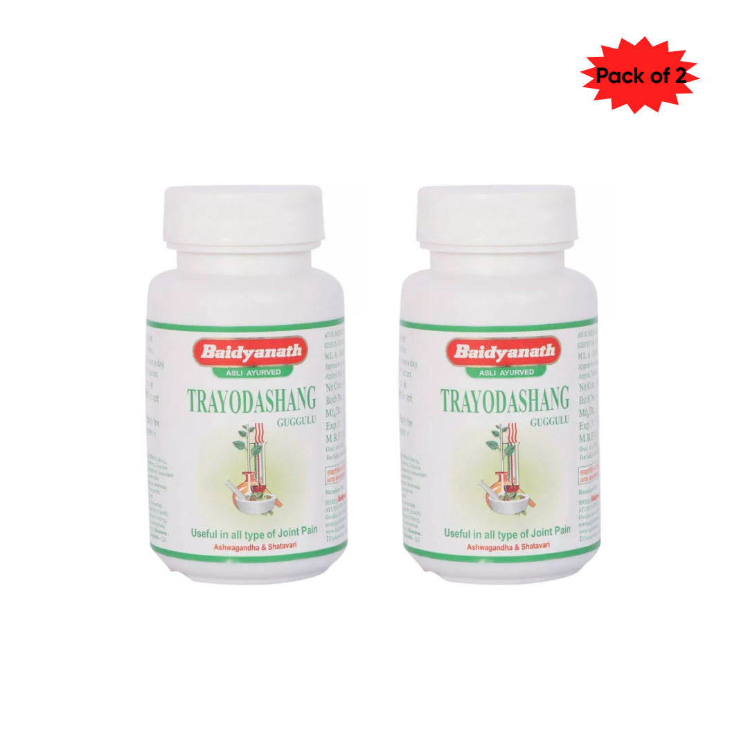 Baidyanath (Jhansi) Trayodashang Guggulu 80 Tablets(Pack of 2)