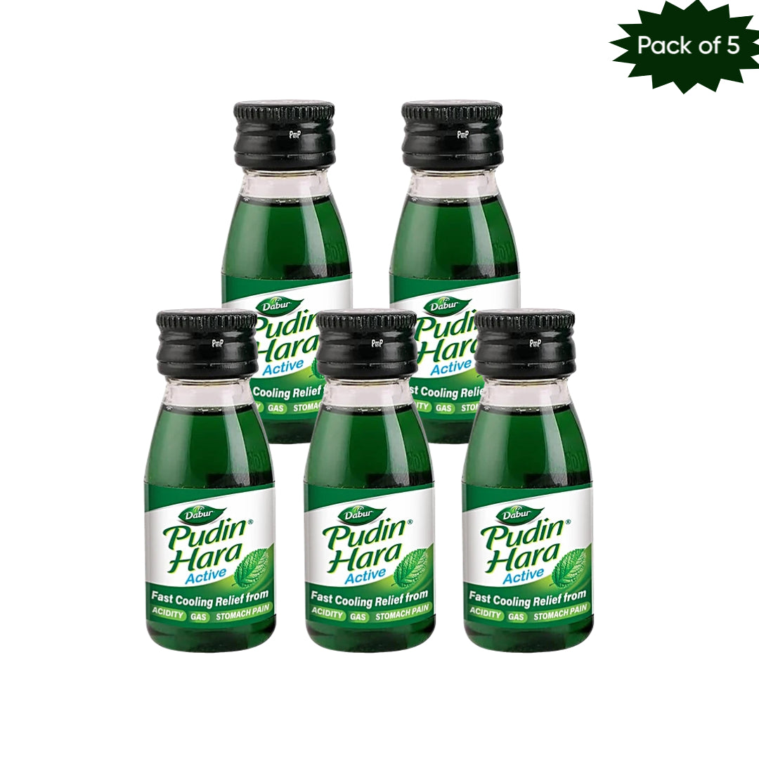 Dabur Pudin Hara Active 30 Ml (Pack of 5)