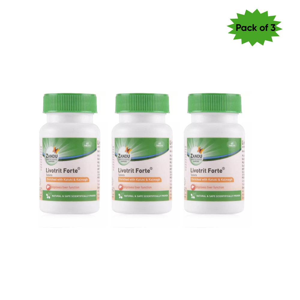 Zandu Livotrit Forte 60 Tablets(Pack of 3)