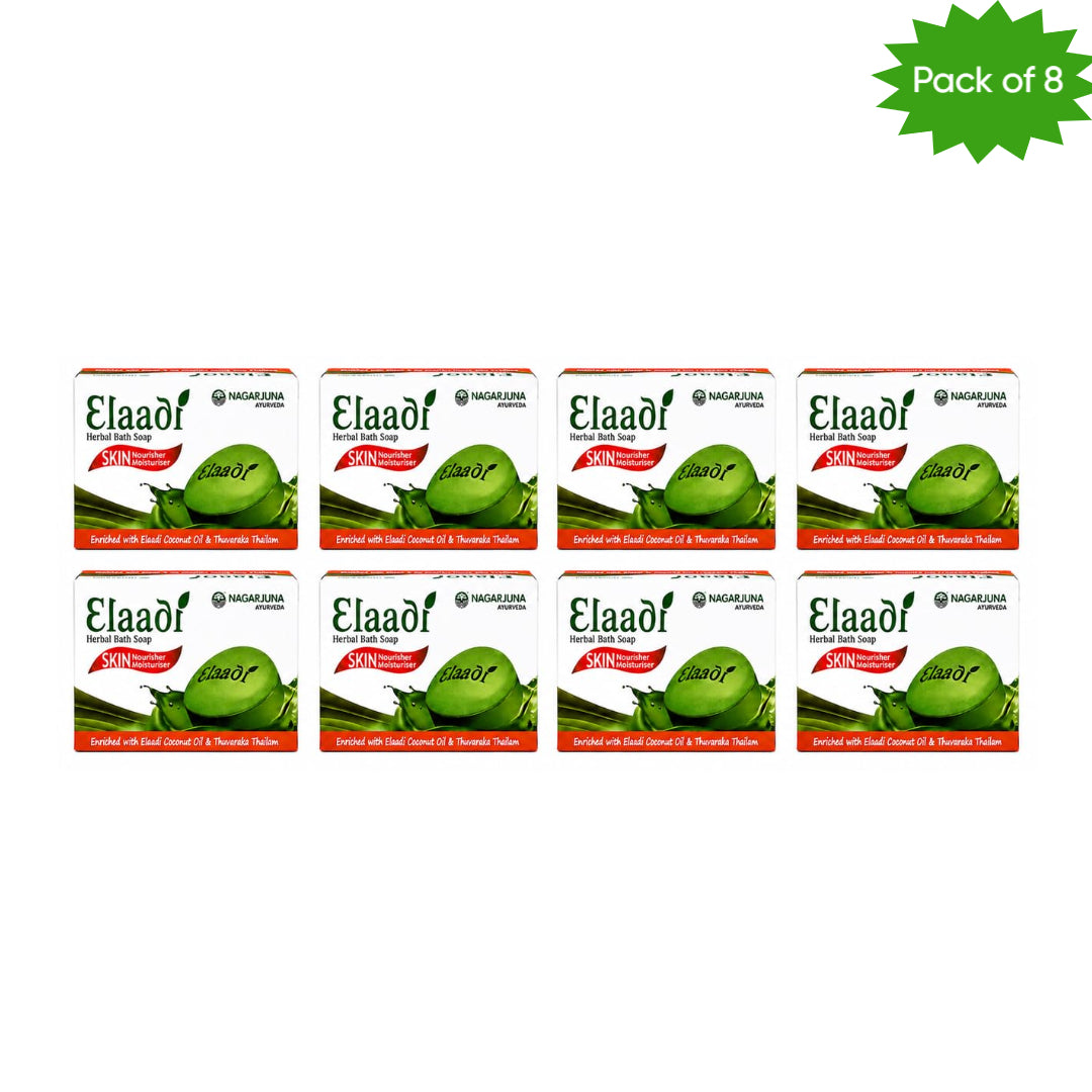 Nagarjuna Ayurveda Elaadi Soap 75 Gm (Pack of 8)