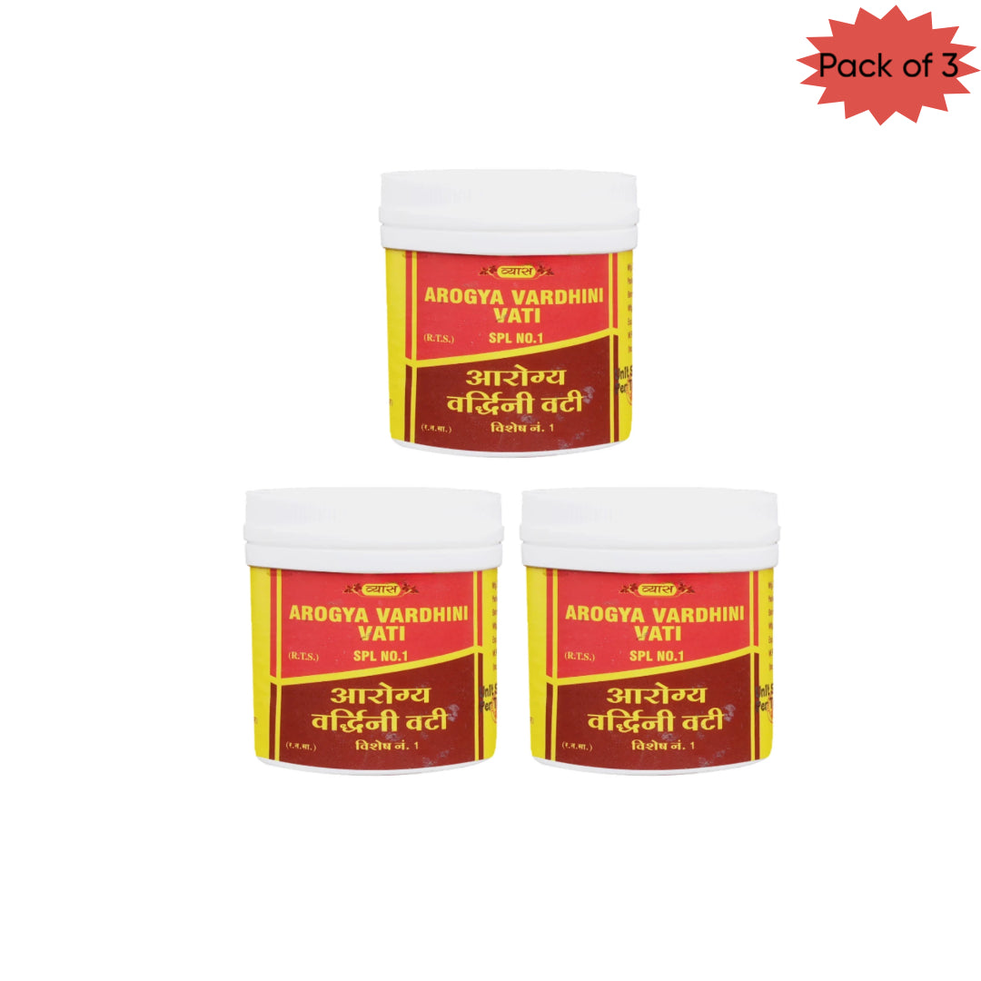 Vyas Arogya Vardhini Vati 100 Tablets(Pack of 3)