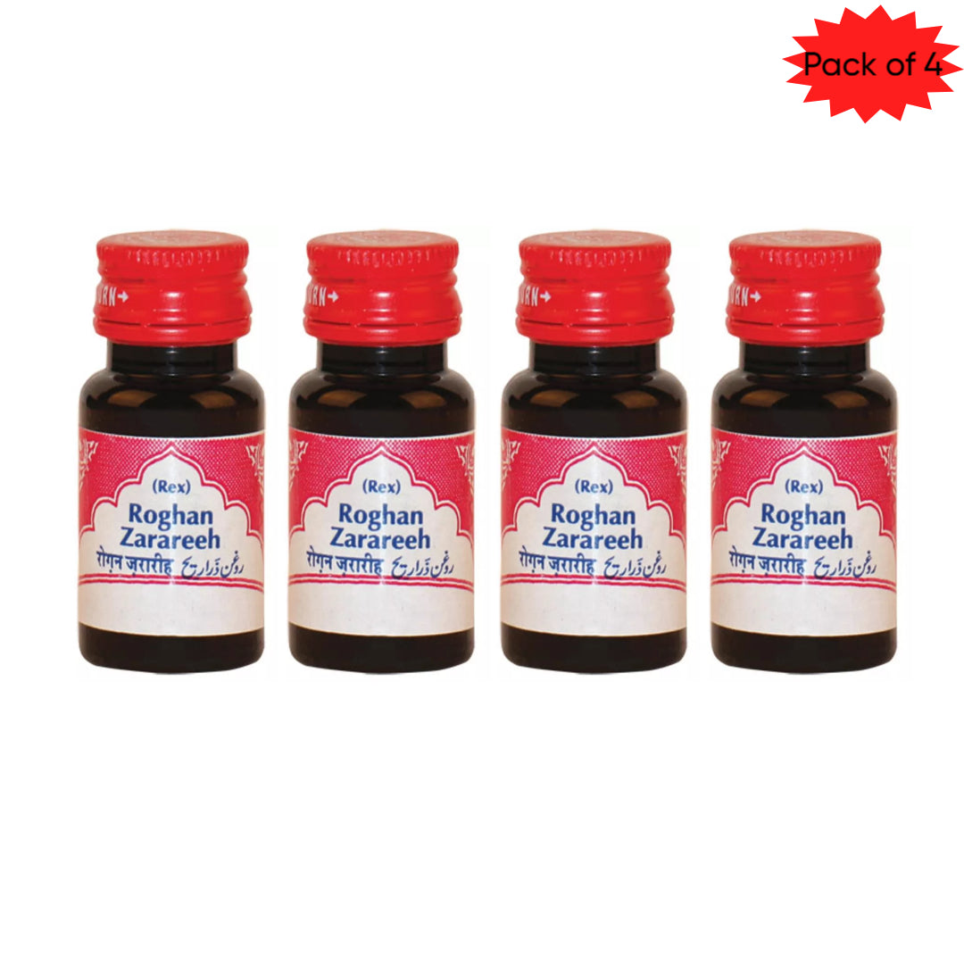 Rex Remedies Roghan Zarareeh 10 Ml(Pack of 4)