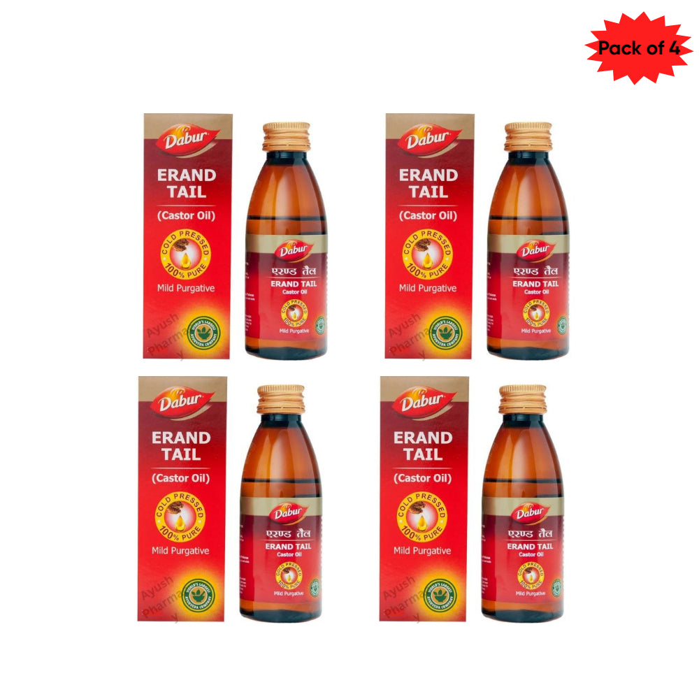 Dabur Erand (Castor) Oil 50 Ml(Pack of 4)