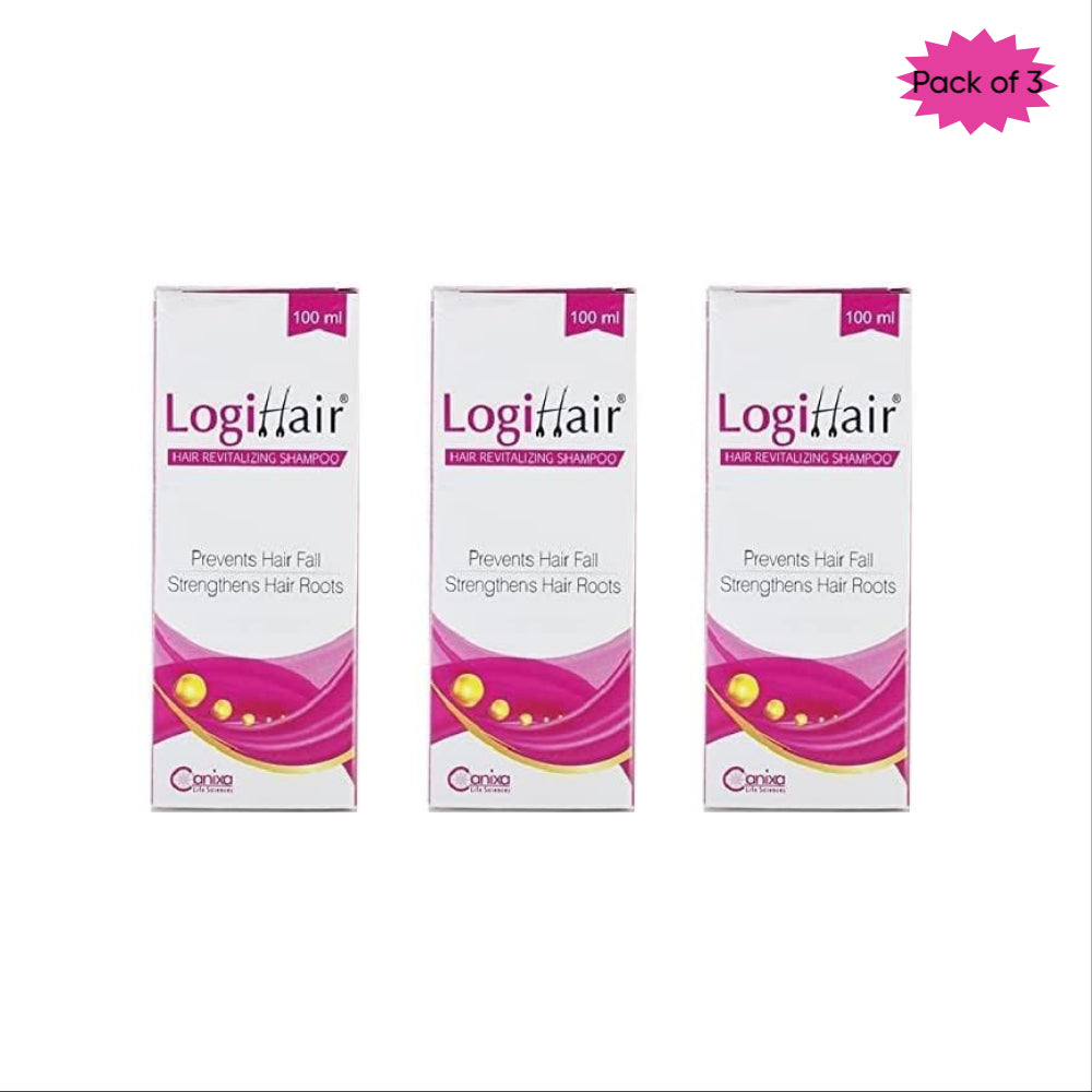 Canixa Logihair Revitalizing Shampoo 100 Ml(Pack of 3)
