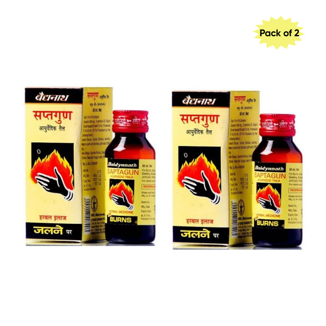 Baidyanath (Jhansi) Saptagun Taila 50 Ml(Pack of 2)