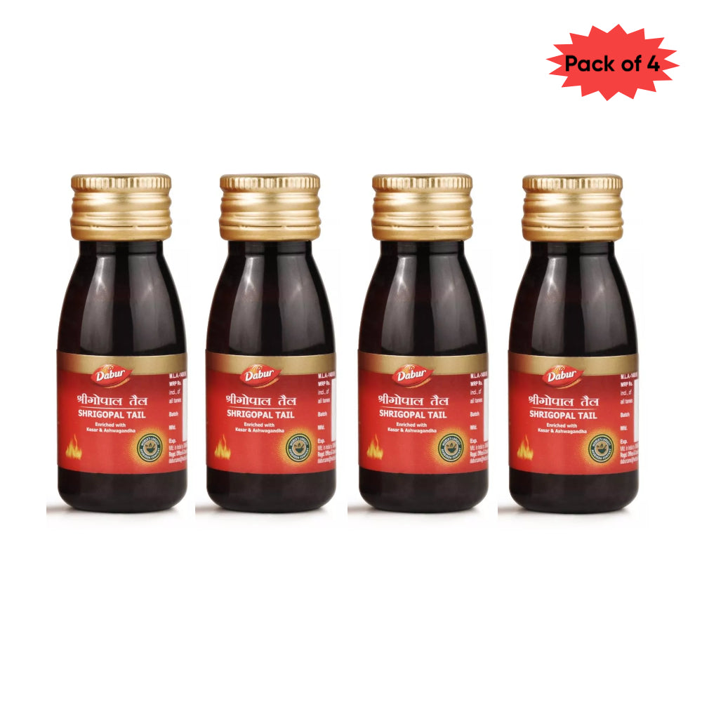 Dabur Shrigopal Tail 25 Ml(Pack of 4)