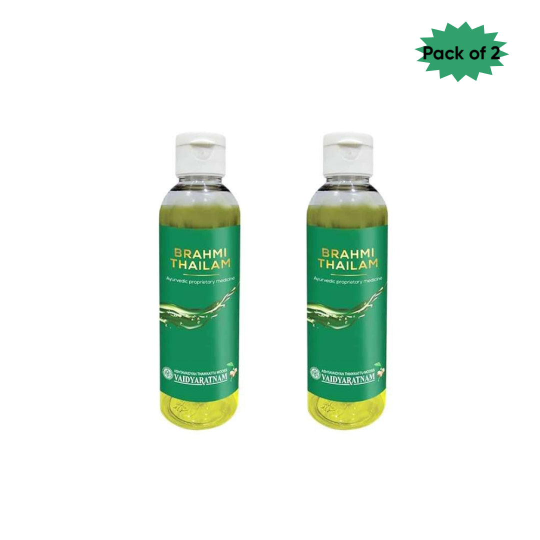 Vaidyaratnam Brahmi Thailam 200 Ml(Pack of 2)