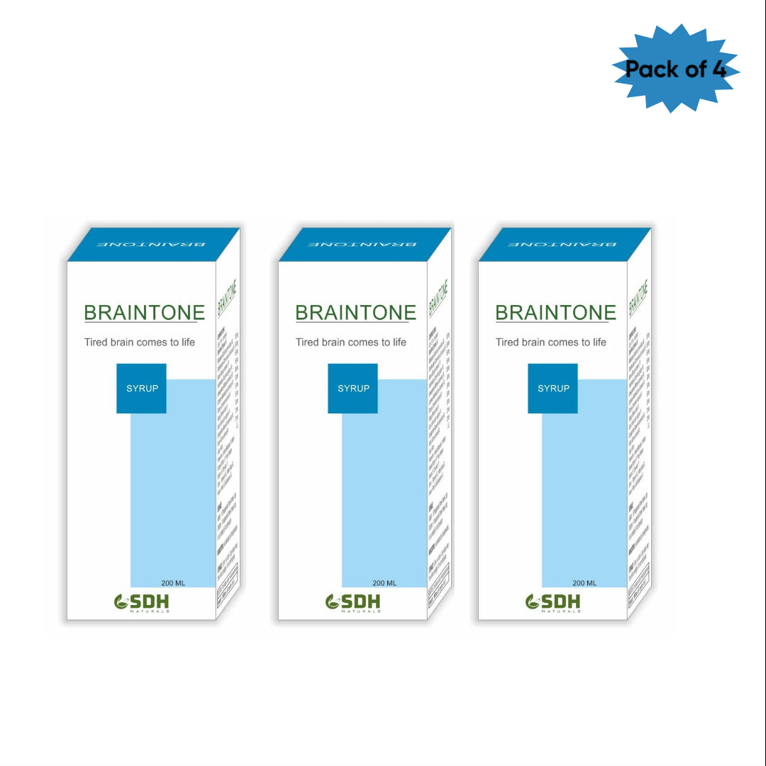 Shree Dhanwantri Herbals Braintone Syrup 200 Ml(Pack of 3)