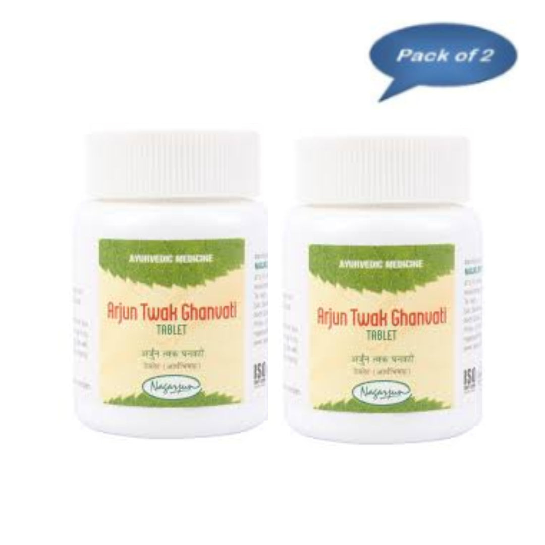 Nagarjun (Gujarat) Arjun Twak Ghanvati 60 Tablets(Pack of 2)