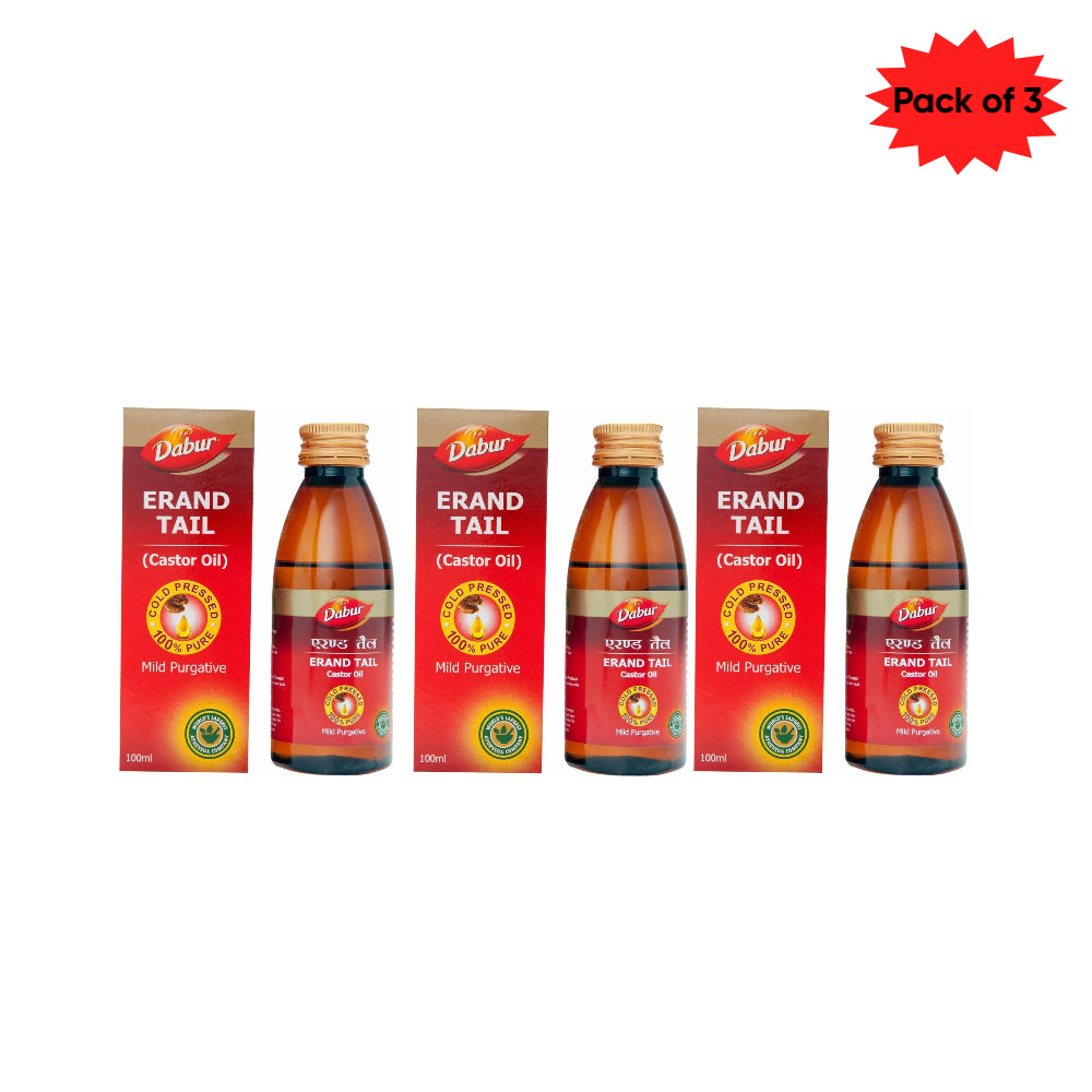 Dabur Erand Tail (Castor Oil) 100 Ml(Pack of 3)
