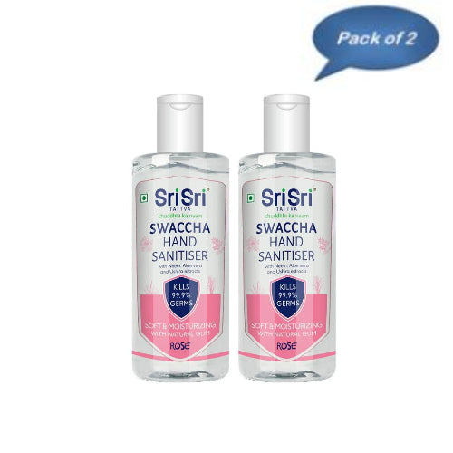 Sri Sri Tattva Swaccha Hand Sanitiser (Rose) 130 Ml (Pack of 2)