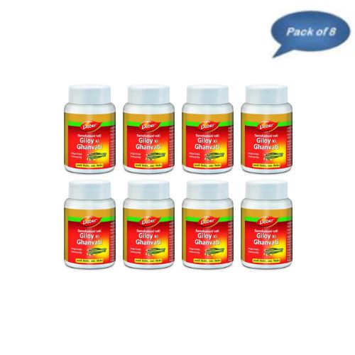 Dabur Giloy Ki Ghanvati (Samshamani Vati) 40 Tablets (Pack of 8)