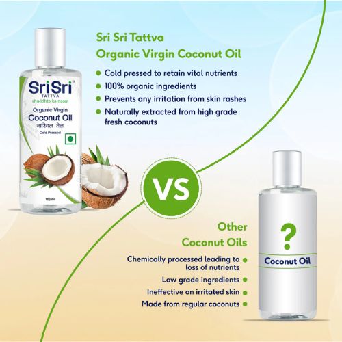 Sri Sri Tattva Organic Virgin Coconut Oil 100 Ml