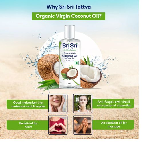 Sri Sri Tattva Organic Virgin Coconut Oil 100 Ml