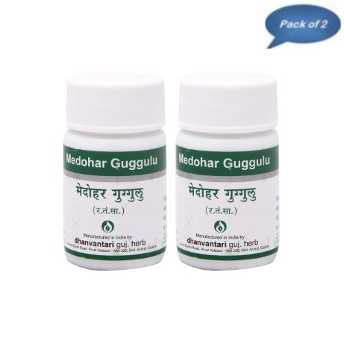 Dhanvantari Guj. Herb Medohar Guggulu 60 Tablets(Pack of 2)