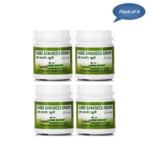 New Shama Habbe Bawaseer Khooni 50 Tablets (Pack of 4)