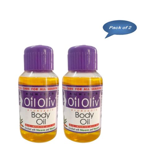 Aurio Pharma Oil Oliv Body Oil 200 Ml (Pack Of 2)