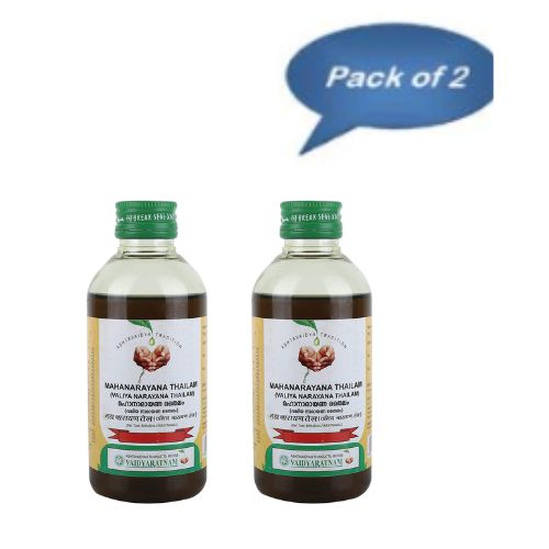 Vaidyaratnam Mahanarayana Thailam 200 Ml (Pack of 2)