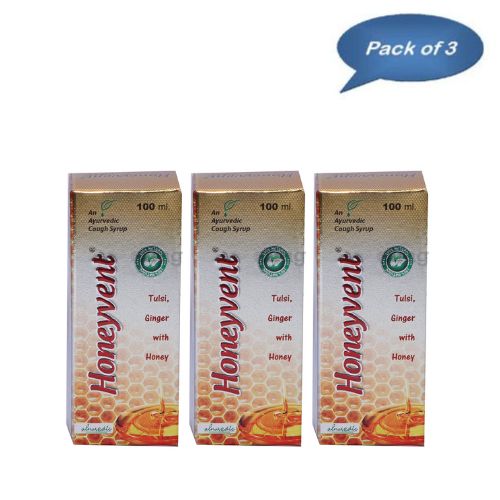 Alnavedic Honeyvent Cough Syrup 100 Ml (Pack of 3)