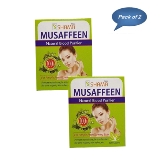 New Shama Musaffeen 100 Tablets (Pack of 2)