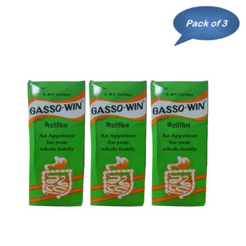 Shiv Ayurvedic Pharmacy Gasso-Win Syrup 200 Ml (Pack Of 3)
