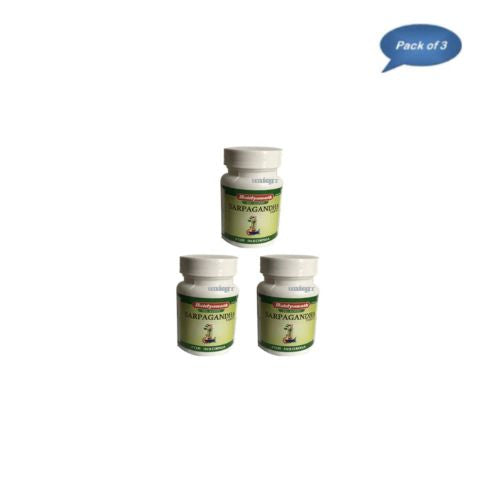 Baidyanath (Jhansi) Sarpagandha 50 Tablets (Pack Of 3)