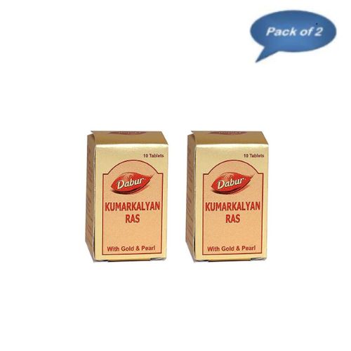 Dabur Kumarkalyan Ras With Gold 10 Tablets pack of 2