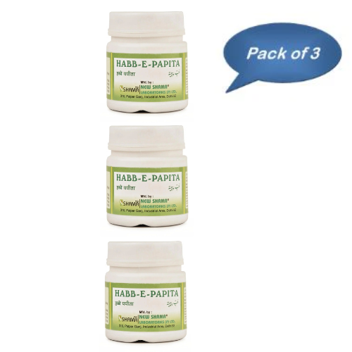New Shama Habb-E-Papita 60 Tablets(Pack Of 3)