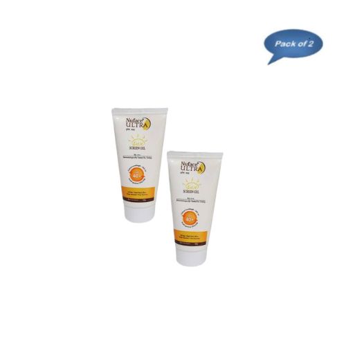 Dabur Nuface Ultra Sun Screen Gel 50 Gm pack of 2