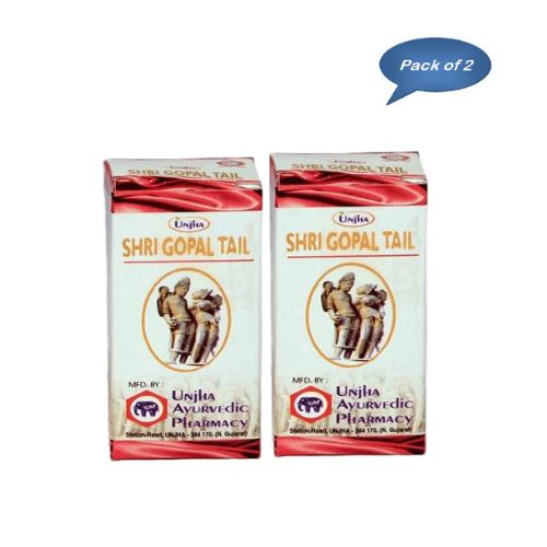 Unjha Ayurvedic Pharmacy Shri Gopal Tail 15 Ml (pack of 2)