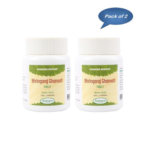 Nagarjun (Gujarat) Bhringaraj Ghanvati 60 Tablets (Pack of 2)
