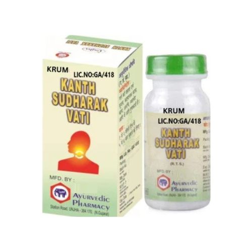 Unjha Ayurvedic Pharmacy Kanth Sudharak Vati 50 Gm