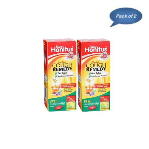 Dabur Honitus Tulsi Cough Syrup 100 Ml ( Pack of 2 )