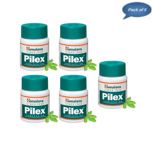 Himalaya Pilex 60 Tablets(Pack of 5)