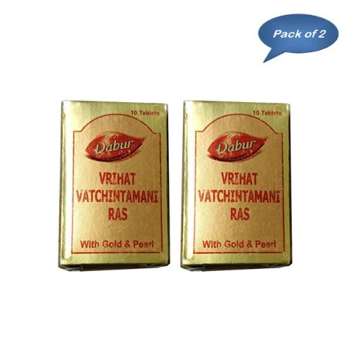 Dabur Vrihat Vatchintamani Ras Gold 10 Tablets(Pack of 2)
