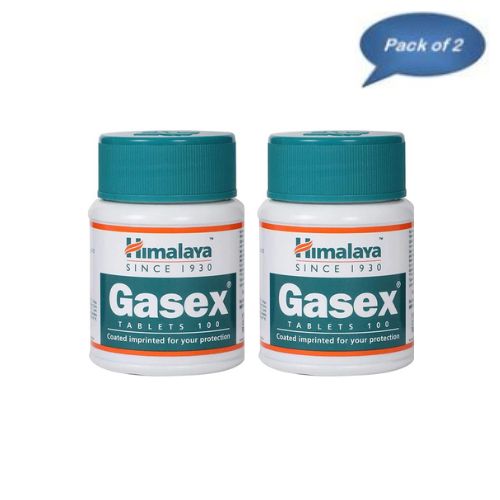 Himalaya Gasex 100 Tablets(Pack of 2)