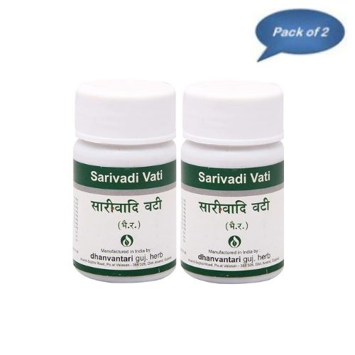 Dhanvantari Guj. Herb Sarivadi Vati 60 Tablets(Pack of 2)