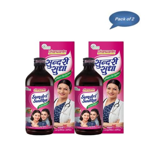 Dhanwantri Pharmaceutical Sundri Sudha Syrup 180 Ml(Pack of 2)