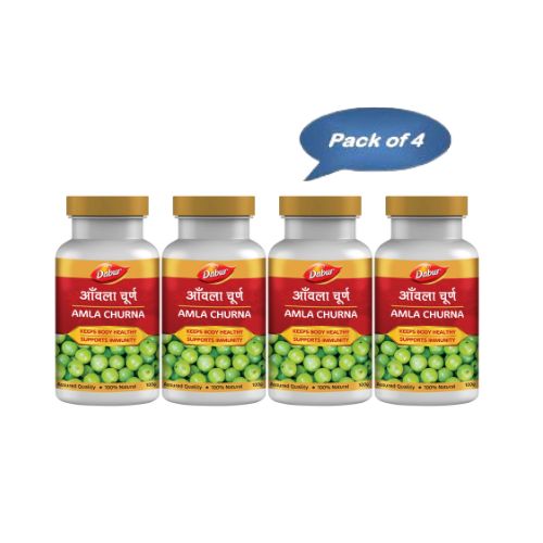 Dabur Amla Churna 100 Gm (Pack Of 4)