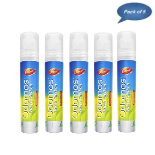 Dabur Odomos Fabric Roll On 8 Ml(Pack of 5)