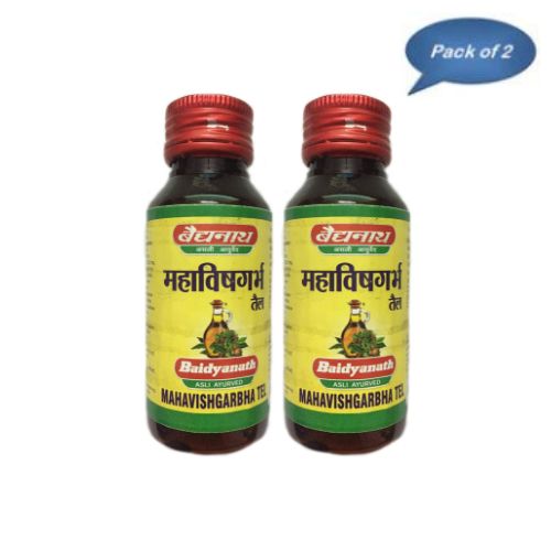 Baidyanath (Jhansi) Mahavishgarbha Tel 50 Ml(Pack Of 2)