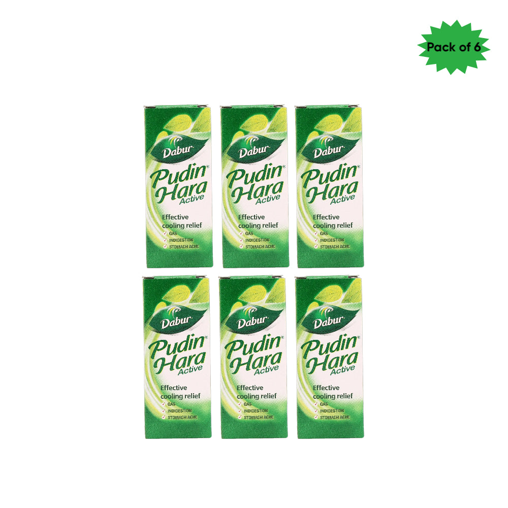 Dabur Pudin Hara Active 10 Ml(Pack of 6)
