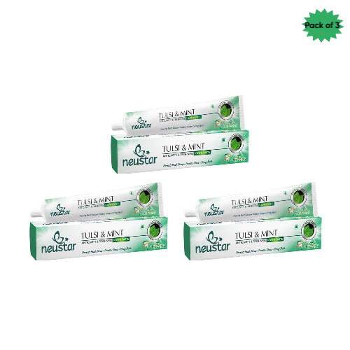 Neustar Tulsi & Mint Tooth Paste 100 Gm(Pack of 3)