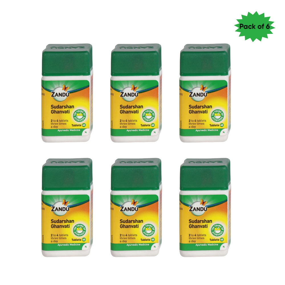Zandu Sudarshan Ghanvati 40 Tablets(Pack of 6)