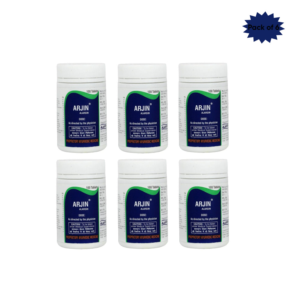 Alarsin Arjin 100 Tablets(Pack of 6)
